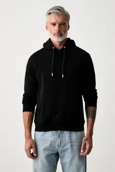 Karl Lagerfeld hanorac cu gluga pentru barbati cu bumbac imagine