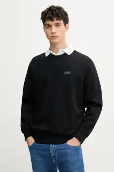 Karl Lagerfeld hanorac de bumbac barbati, culoarea negru, uni, A1M44011 imagine