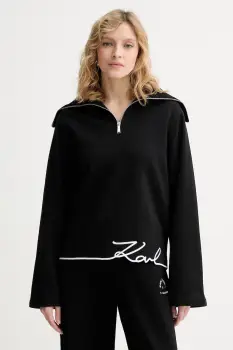 Karl Lagerfeld hanorac pentru femei, cu amestec de bumbac imagine