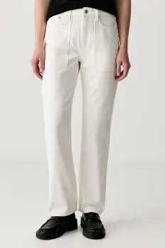Karl Lagerfeld Jeans blugi straight pentru femei imagine