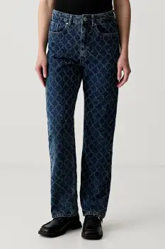 Karl Lagerfeld Jeans blugi straight pentru femei imagine