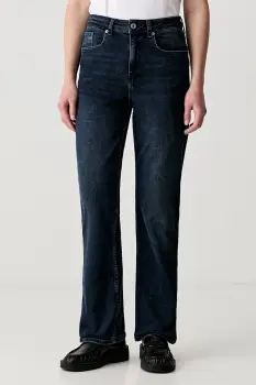 Karl Lagerfeld Jeans blugi straight pentru femei imagine