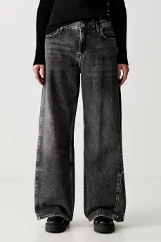 Karl Lagerfeld Jeans blugi wide leg pentru femei imagine