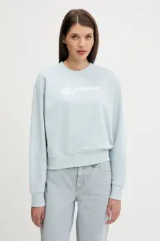 Karl Lagerfeld Jeans bluza culoarea alb, cu imprimeu, A1W20005 imagine