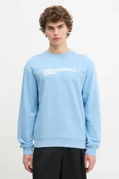 Karl Lagerfeld Jeans bluza culoarea negru, cu imprimeu, A1M20001 imagine