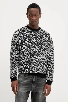 Karl Lagerfeld Jeans bluza culoarea negru, cu imprimeu, A3M20068 imagine
