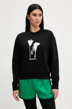 Karl Lagerfeld Jeans bluza culoarea negru, cu imprimeu, A3W20034 imagine