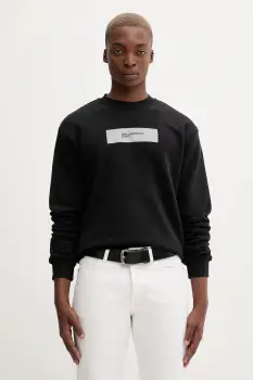 Karl Lagerfeld Jeans bluza culoarea negru, cu imprimeu, A4M20017 imagine