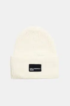 Karl Lagerfeld Jeans caciula de lana culoarea bej, A4W33079 imagine