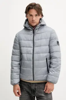 Karl Lagerfeld Jeans geaca culoarea gri, de tranzitie, A3M15036 imagine