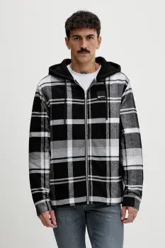 Karl Lagerfeld Jeans geaca culoarea gri, de tranzitie, B1M14022 imagine