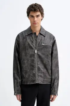 Karl Lagerfeld Jeans geaca culoarea gri, de tranzitie, oversize, B1M15022 imagine