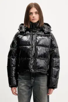 Karl Lagerfeld Jeans geaca culoarea negru, de iarna, A4W15022 imagine