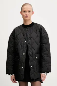 Karl Lagerfeld Jeans geaca culoarea negru, de tranzitie, oversize, A3W15041 imagine