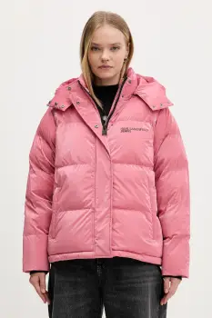 Karl Lagerfeld Jeans geaca culoarea roz, de iarna, A4W15020 imagine