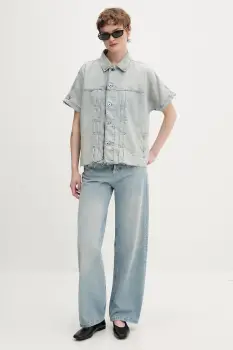 Karl Lagerfeld Jeans geaca de blugi pentru femei, din bumbac imagine