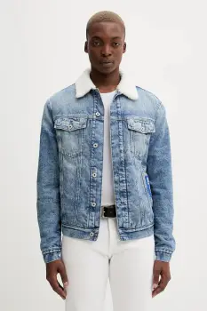 Karl Lagerfeld Jeans geaca jeans de tranzitie, A4M14014 imagine