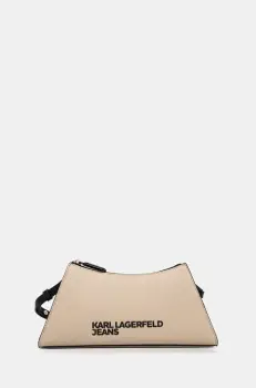 Karl Lagerfeld Jeans geanta culoarea bej, A2W30143 imagine