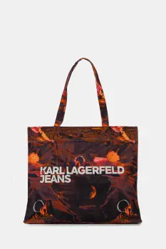 Karl Lagerfeld Jeans geanta culoarea violet, A4W50041 imagine