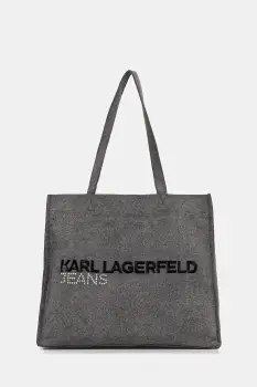 Karl Lagerfeld Jeans geanta de blugi culoarea gri, A4W50040 imagine