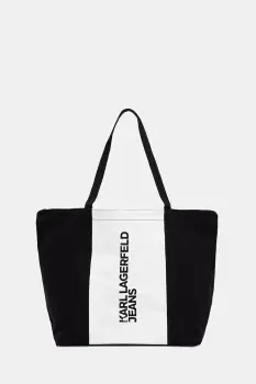 Karl Lagerfeld Jeans geanta de bumbac culoarea negru, A3W50067 imagine