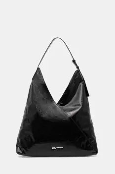 Karl Lagerfeld Jeans geanta de piele culoarea negru, B1W30184 imagine