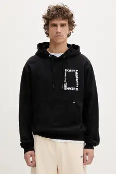 Karl Lagerfeld Jeans hanorac cu gluga pentru barbati, din bumbac imagine