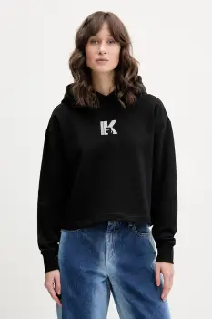 Karl Lagerfeld Jeans Hanorac cu gluga pentru femei, din bumbac imagine