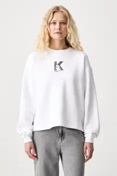 Karl Lagerfeld Jeans hanorac pentru femei din bumbac imagine