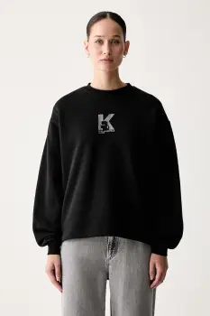 Karl Lagerfeld Jeans hanorac pentru femei din bumbac imagine