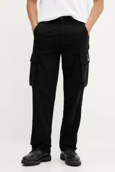 Karl Lagerfeld Jeans pantaloni culoarea negru, cu fason cargo, A3M10085 imagine