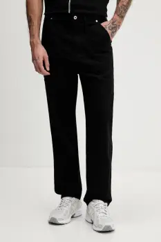 Karl Lagerfeld Jeans pantaloni culoarea negru, drept, B1M10031 imagine