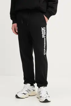 Karl Lagerfeld Jeans pantaloni de trening culoarea negru, cu imprimeu, A1M10001 imagine