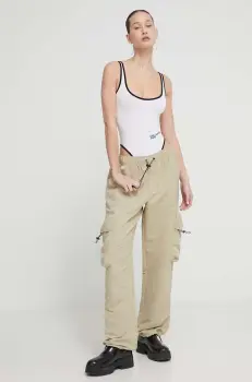 Karl Lagerfeld Jeans pantaloni de trening culoarea verde, neted imagine