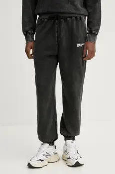 Karl Lagerfeld Jeans pantaloni de trening din bumbac culoarea gri, modelator, A1M10056 imagine