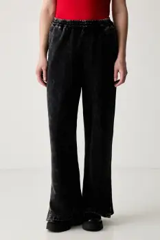 Karl Lagerfeld Jeans pantaloni de trening pentru femei din bumbac imagine