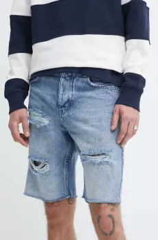 Karl Lagerfeld Jeans pantaloni scurti jeans barbati imagine