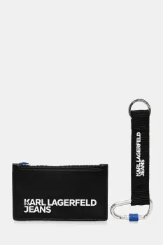 Karl Lagerfeld Jeans portofel si breloc culoarea negru, A4M32065 imagine