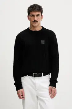 Karl Lagerfeld Jeans pulover culoarea negru, B1M18022 imagine