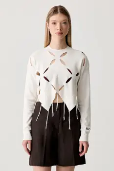 Karl Lagerfeld Jeans pulover pentru femei cu vascoza imagine