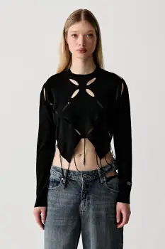 Karl Lagerfeld Jeans pulover pentru femei cu vascoza imagine