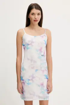 Karl Lagerfeld Jeans rochie culoarea alb, mini, drept, A3W13011 imagine