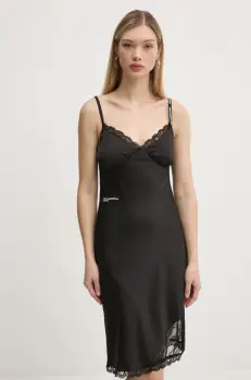 Karl Lagerfeld Jeans rochie culoarea negru, mini, mulata, A1W13014 imagine