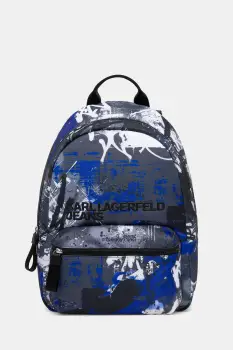 Karl Lagerfeld Jeans rucsac culoarea gri, mare, cu imprimeu, B1M30129 imagine