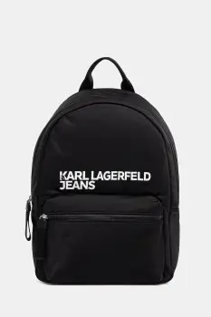 Karl Lagerfeld Jeans rucsac culoarea negru, mare, cu imprimeu, A3M30353 imagine