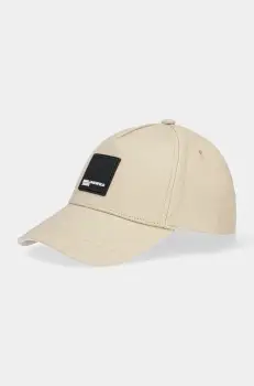 Karl Lagerfeld Jeans sapca de baseball din bumbac culoarea bej, cu imprimeu, A1W33002 imagine
