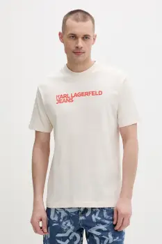 Karl Lagerfeld Jeans tricou barbatesc din bumbac imagine