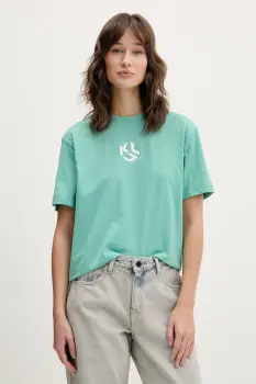 Karl Lagerfeld Jeans tricou de dama cu bumbac imagine