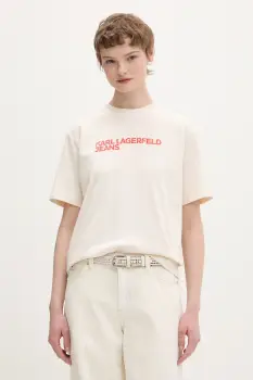 Karl Lagerfeld Jeans tricou de dama din bumbac imagine