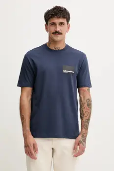 Karl Lagerfeld Jeans tricou din bumbac cu imprimeu, A1M17001 imagine